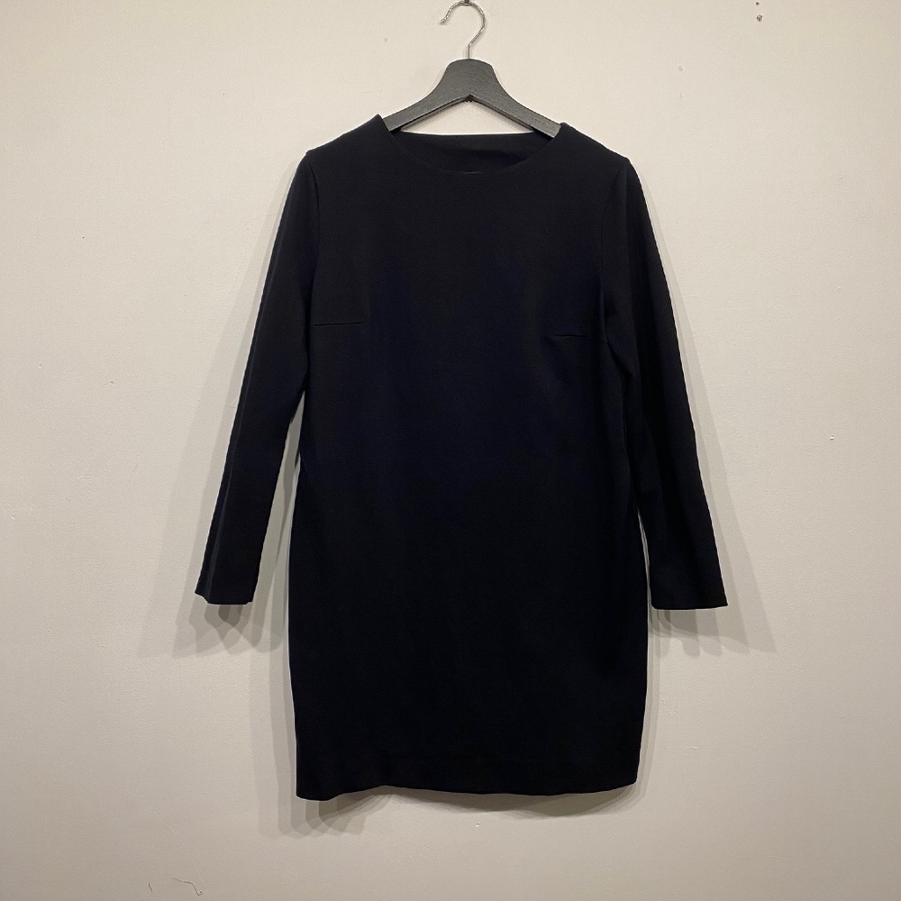 Wolford Black Modal‎ Long Sleeve Mini Dress Crew Neck Size 10 US 40 EU